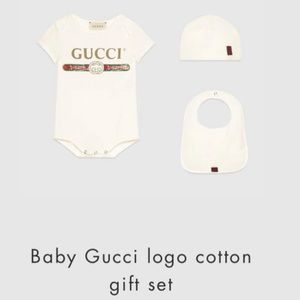 Gucci logo cotton gift set with box